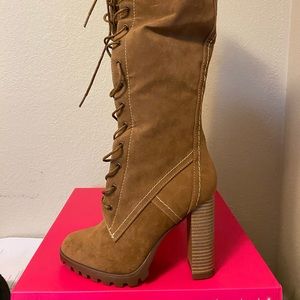 Brown knee high boots, size 7 1/2